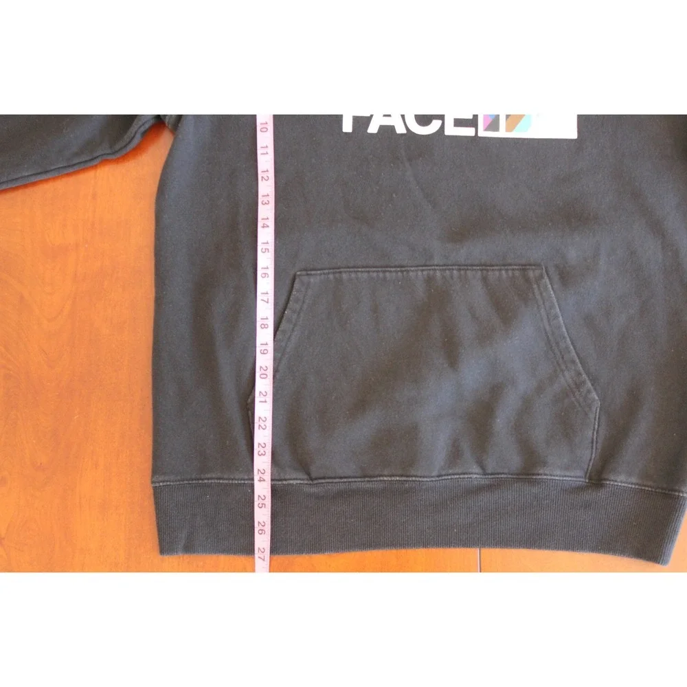 The North Face Mens Pride Rainbow Logo Hoodie Black Sweatshirt Large
